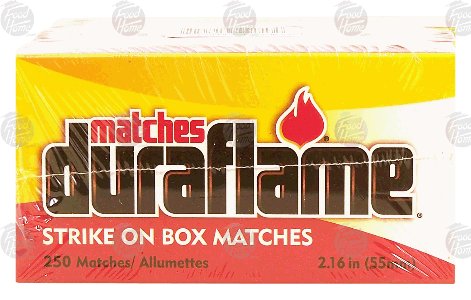 Duraflame  strike on box matches, 3 boxes of 250 ct each, 2.16 in Full-Size Picture